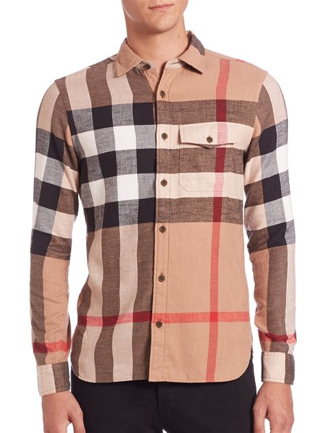 mens burberry shirt|burberry men's shirt clearance.